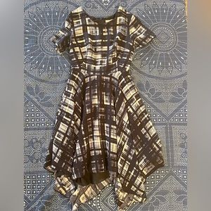 Anthropologie Corey Lynn Calter dress in abstract plaid
